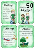 Vorschau - Spiele - 50 UMWELT Challenges - Karten für die Schule und zu Hause #timeforclimateaction - Seite 1
