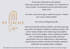 Vista previa - Hojas de trabajo - Analizador de palabras: agudas, llanas o esdrújulas. - página 1
