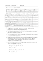 Vorschau - Test - Klassenarbeit: Prozentrechnen und Gleichungen - Deckblatt