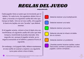Vista previa - Juegos / Gamificación - Juego de mesa matemático - página 3
