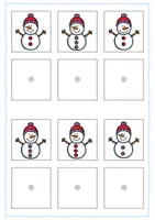 Vorschau - Fördermaterial/Inklusion - Klettmappen "Schneemänner" (Visuelle Wahrnehmung) - Seite 2