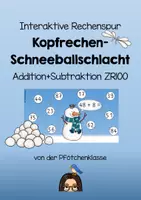 Vorschau - Stundenentwürfe - Interaktive Rechenspur Schneeballschlacht ZR100 - Deckblatt