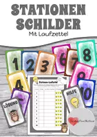 Vorschau - Poster - Stationenschilder & Laufzettel - Deckblatt