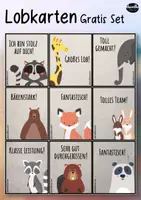 Vorschau - Spiele - Lobkärtchen / Lobkarten - Gratis Set - Deckblatt