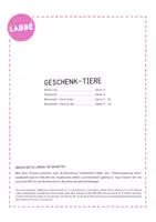 Vorschau - Mal- und Bastelvorlagen - Geschenk-Tiere - Seite 2