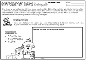 Vorschau - Arbeitsblätter - STEM Challenge - Marshmallow Katapult - Seite 3
