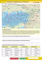 Vorschau - Arbeitsblätter - Eiszeitliche Vergletscherung in Österreich - Deckblatt