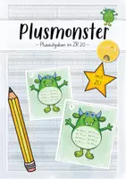 Vorschau - Stationenlernen - Plusmonster im ZR 20 mit Zehnerüberschreitung - Deckblatt