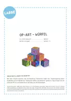 Vorschau - Mal- und Bastelvorlagen - Op-Art - Würfel - Seite 2