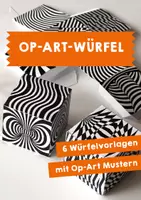Vorschau - Mal- und Bastelvorlagen - Op-Art - Würfel - Deckblatt