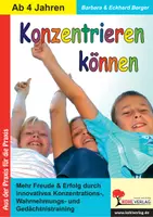 Vorschau - Arbeitsblätter - Konzentrieren können – Konzentrations-, Wahrnehmungs- und Gedächtnistraining | Deutsch, Kindergarten, Vorschule, Förderschule, Grundschule, Klasse 1–2 | Feinmotorik, Schulvorbereitung - Deckblatt