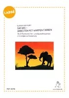 Vorschau - Mal- und Bastelvorlagen - Safari - Arbeiten mit warmen Farben - Seite 1