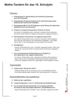 Vorschau - Unterrichtsreihen - Kohls Mathe-Tandem Klasse 10 | Mathematik Sekundarstufe I Klasse 10 | Partnerrechnen, Potenzen, Trigonometrie, Exponentialfunktion, Logarithmus, Wiederholung, Aufgabenkarten mit Lösungen - Seite 2
