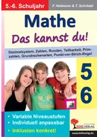 Vorschau - Arbeitsblätter - Mathe - Das kannst du! Klasse 5-6 | Differenzierung, Grundrechenarten, Bruchrechnung, Niveaustufen | Mathematik Sekundarstufe I Klasse 5-6 Lösungen - Deckblatt