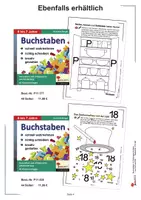 Vorschau - Arbeitsblätter - Buchstabengeschichten und Zahlengeschichten von A–Z und 0–9 | Anfangsunterricht Deutsch Mathematik Kindergarten Vorschule Grundschule ab 5 Jahre Klasse 1–2 | Buchstaben, Zahlen, Kopiervorlagen - Seite 3