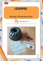 Vorschau - Spiele - Lesespiel Rezept Schokokuchen - Deckblatt