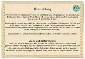 Vorschau - Bildkarten - Ordnerrücken zur Organisation (alle Fächer und Jahrgangsstufen) - Seite 2