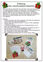 Vorschau - Arbeitsblätter - Lesespurgeschichte Geschenk Weihnachten Lesen Leseverständnis Klasse 1-4 - Seite 3