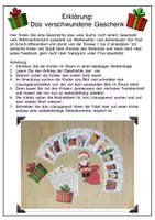 Vorschau - Stationenlernen - Lesespaziergang Weihnachten Geschichte Geschenk Klasse 1-2 Leseverständnis - Seite 1