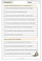 Vorschau - Arbeitsblätter - Third Conditional (if-clause Type 3) Worksheets - Seite 3