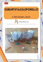 Vorschau - Anderer Materialtyp - Geburtstagsleporello meiner Klasse - bunt - Deckblatt