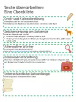 Vorschau - Arbeitsblätter - Materialpaket Textproduktion Texte kriterial überarbeiten - Deckblatt