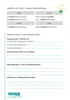 Vorschau - Arbeitsblätter - Kausale Zusammenhänge "weil", "denn" & "deshalb" - Seite 1