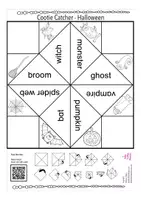 Vorschau - Spiele - Halloween Englisch Cootie Catcher Spiel - Seite 3
