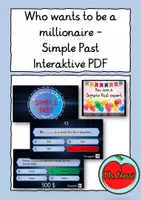 Vorschau - Spiele - Who wants to be a Simple Past expert - interaktive PDF - Deckblatt