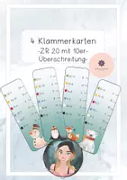 Vorschau - Fördermaterial/Inklusion - ZR 20: Klammerkarten Addition und Subtraktion mit 10er-Überschreitung - Deckblatt