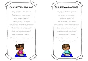 Aperçu - Feuilles d'exercices - Bookmark Classroom Language - Page 2