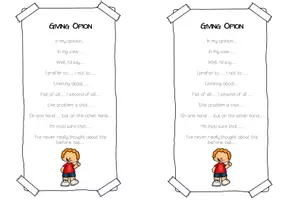 Aperçu - Feuilles d'exercices - Bookmark Giving opinion - Page 2