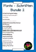 Vorschau - selbst erstellte Schriftarten - Schriften - Fonts Bundle 2 - Deckblatt