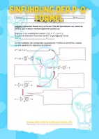 Vorschau - Stundenentwürfe - Einführung der p-q-Formel - Deckblatt