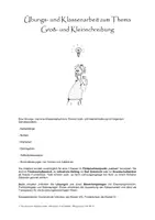 Vorschau - Arbeitsblätter - Groß- und Kleinschreibung - Übungs- und Klassenarbeit - Deckblatt
