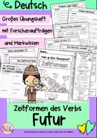 Vorschau - Arbeitsblätter - Zeitformen der Verben I Futur (Zukunft) - Deckblatt