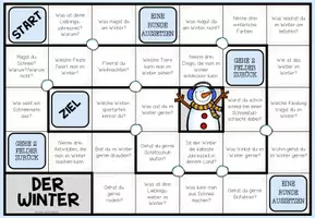 Vorschau - Spiele - Winter und Jahreszeiten | Plauderbrettspiel als Gesprächsanlass - Seite 1