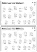 Vorschau - Stationenlernen - Winterliche Lerntheke Klasse 1 Winter Deutsch Mathe Aufgabenheft - Seite 3