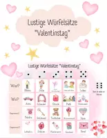 Vorschau - Spiele - Würfelgeschichte zum Valentinstag – DaF/DaZ & Grundschule Schreibspiel - Deckblatt