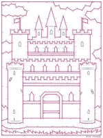 Vorschau - Arbeitsblätter - Burg Punkt zu Punkt - 543 - Seite 1