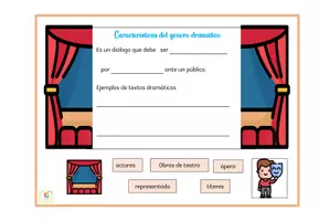 Vista previa - Tarjetas / Manipulativos - GÉNEROS LITERARIOS Clasificación y características - página 3