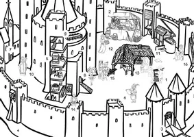 Vorschau - Arbeitsblätter - Lesespurgeschichte Mittelalter Burg - Seite 2