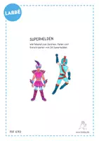 Vorschau - Mal- und Bastelvorlagen - Superhelden - Seite 1