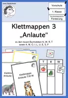 Vorschau - Fördermaterial/Inklusion - Klettmappen 3 - "Anlaute" (Buchstaben N, W, R, T) - Deckblatt