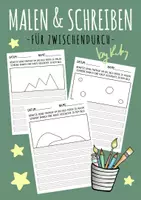 Vorschau - Arbeitsblätter - Malen und Schreiben für Zwischendurch 🎨✍🏻 Kunst und Deutsch - Deckblatt