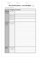 Vorschau - Arbeitsblätter - Bericht - Schreibplan (editierbar) - Seite 1