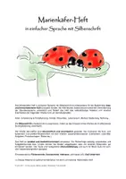 Vorschau - Arbeitsblätter - Marienkäfer Heft in einfacher Sprache - Seite 1
