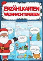 Vorschau - Bildkarten - Erzählkarten Weihnachtsferien - Deckblatt
