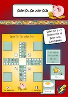 Vorschau - Stationenlernen - Spiel St, Sp oder Sch - Deckblatt
