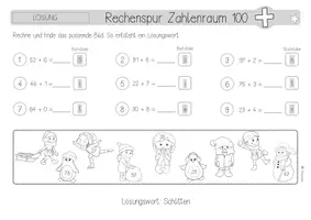 Vorschau - Arbeitsblätter - Rechenspur | Zahlenraum 100 | ZE+E | Addition #rabattraketenzusalewester25 - Seite 2